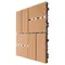 Wood Plastic Floor 1 Square Meter 8 Pieces Sheet Interlocking Deck Tile Outdoor Flooring Garden