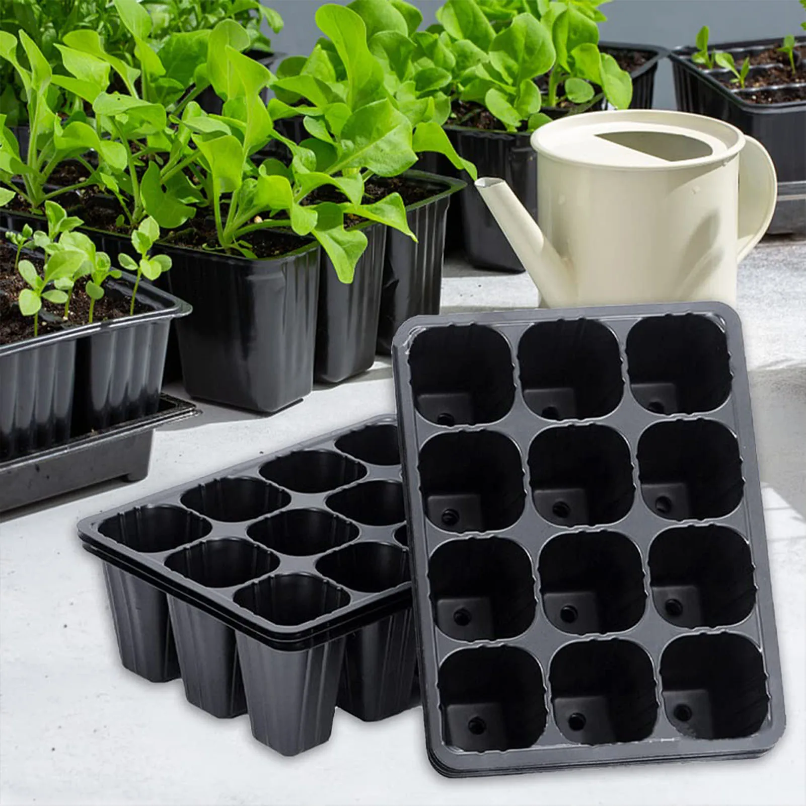 10/20Pcs Vegetable Seedling Pots Seedling Tray Garden Pots Durable Seed Germination Plant Flower Pots Grow Box For Planting Image