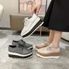 2024 Damen Plattform Keil absatz Schuhe lässig Schnürung Outdoor-Schuh bequeme High Heel Sneakers