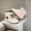 Modische High Top Frühling Und Herbst 0-18M Baby Schuhe PU Stoff Sohle Anti Slip Casual Sport Schuhe