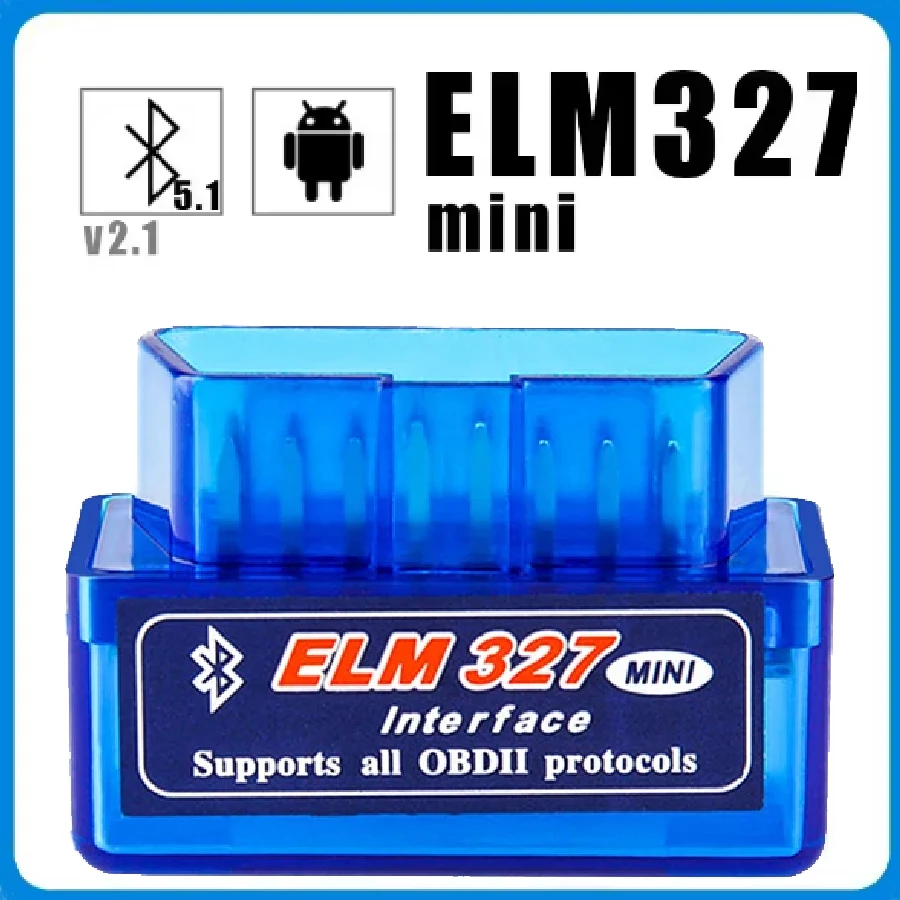 Bluetooth 5,1 ELM 327 V 2,1 Auto OBD2 Scanner Auto Diagnose Werkzeug Code Reader Tool Super MINI ELM 327 V 1,5 Für Android Image