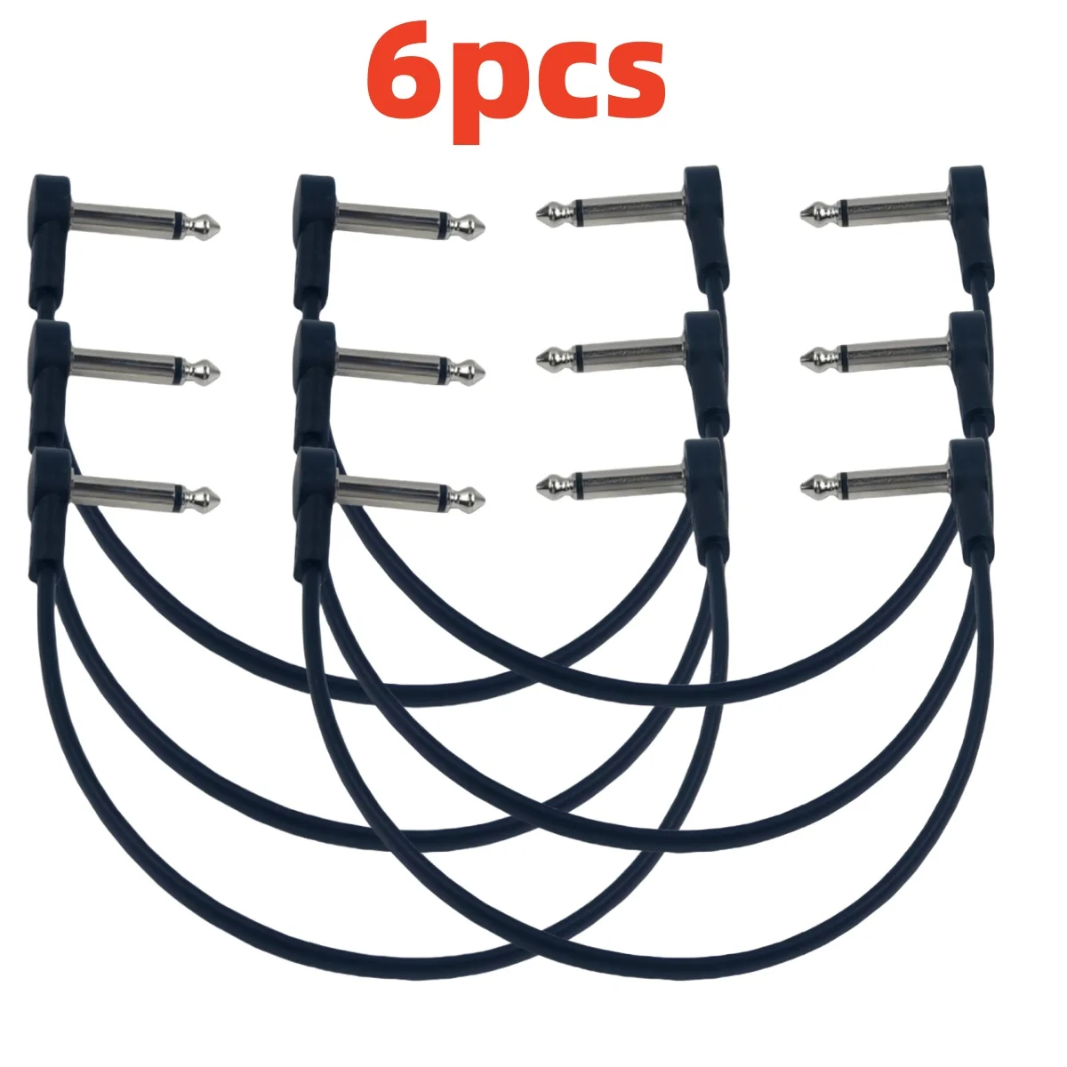 Miwayer Anti-Lärm E-Gitarre Pedal Audio Kabel 1/4 Rechtwinklige Pedal Anschlüsse/für Pedal Musik Instrument Zubehör Image