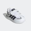 Klettschuh ADIDAS SPORTSWEAR "TENSAUR SWITCH KIDS", Gr. 22, schwarz-weiß (cloud weiß, core schwarz, grau three), Synthetik, sportlich, Schuhe, für Kinder