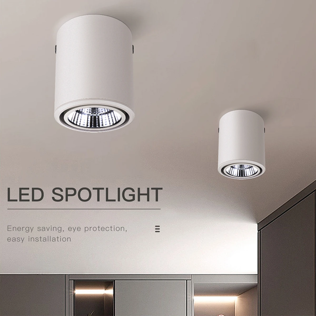 LED Downlight Deckeneinbauleuchte 7W/12W Aluminium COB Strahler Nachtlicht für Home Office Store Decor AC85-265V