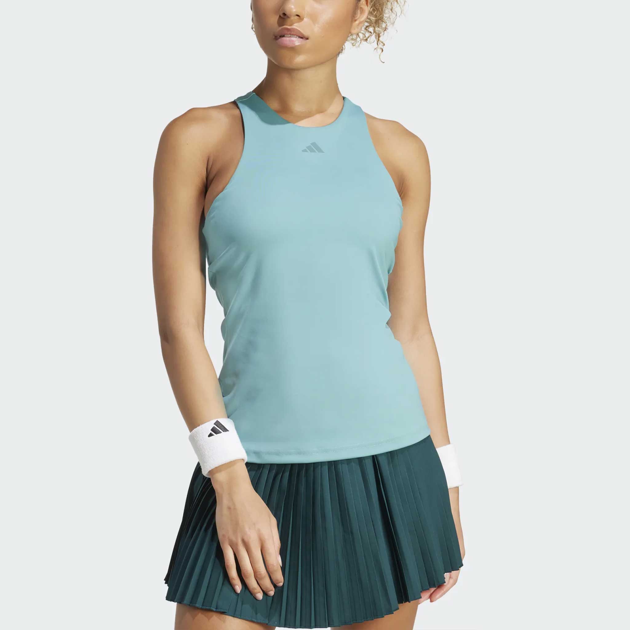 adidas Y-Tank 2025 Women's Tennis Apparel Powder Teal - adidas