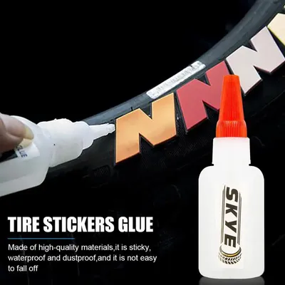 40ml rubber Tire 3D Letter Sticker Glue Special Waterproof Tire Sticker Adhesive Car Tire Letter
