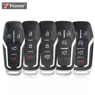 YIQIXIN Smart Remote Car Key Shell Case 3/4/5 Button For Ford F150 Explorer Edge Mustang Fusion 2015