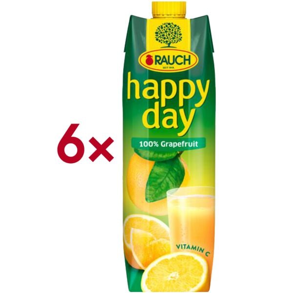 happy day 6er-Pack Fruchtsaft »100% Grapefruit« 1 Liter Image