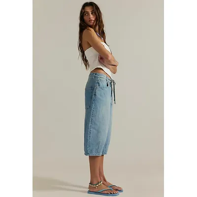 We The Free Amada Crop Barrel Jeans at Free People in Amor, Size: 24