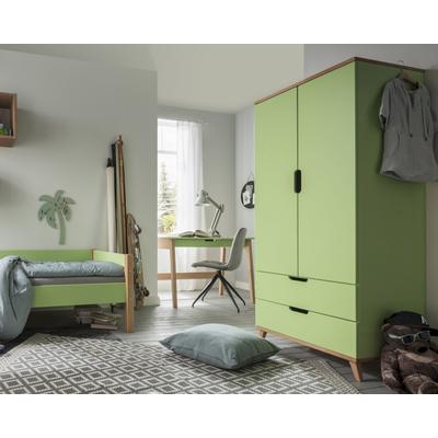 INFANSKIDS »Infanscolor« Kinderzimmer Kleiderschrank grün – erhältlich in Buche Image