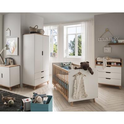 INFANSKIDS »Infanscolor« Kinderzimmer Babybett weiß – erhältlich in Buche Image