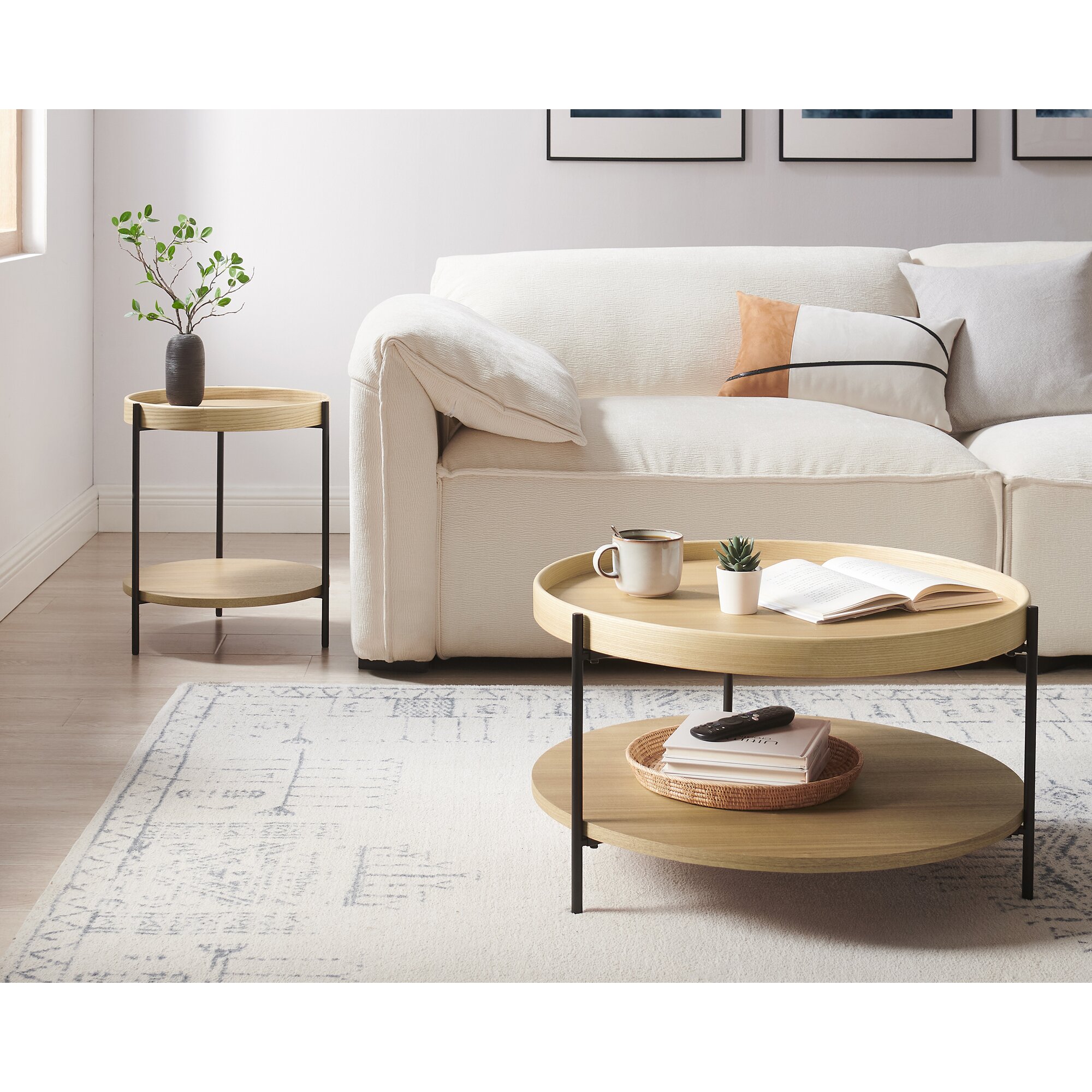 SalesFever »Vionelle« Couchtisch 2er Set natur