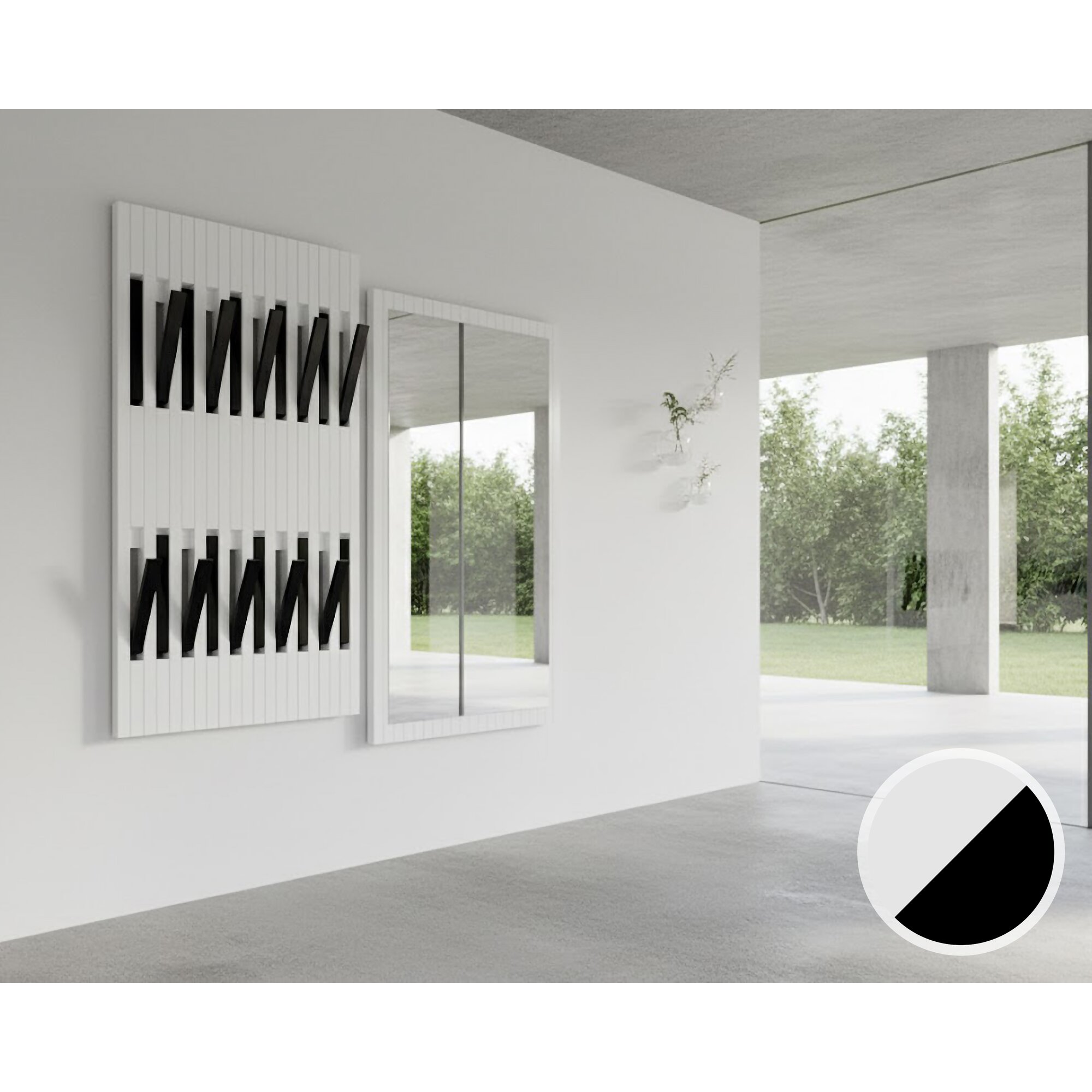 BlackWood »Piaforte Piano-Edition« Massivholz Design-Garderobe – erhältlich in 2 Ausführungen