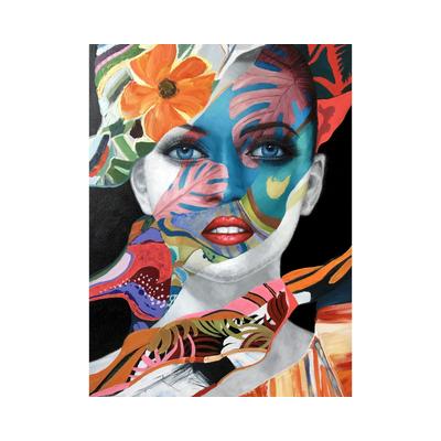 La Casa »Popart Lady Blume orange« Ölbild handbemalt Image