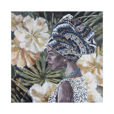 die Faktorei »Frau mit Turban III« Wandbild – erhältlich in Größe 120x120 cm Image