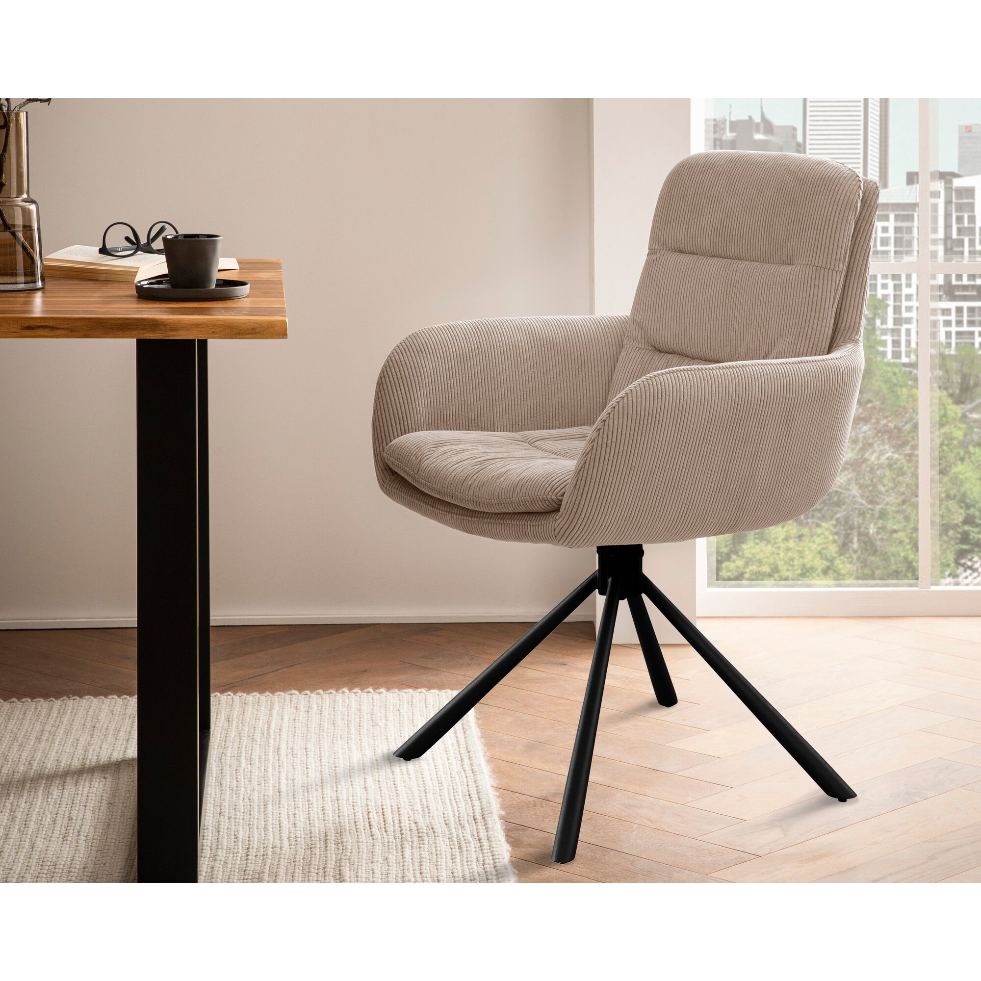 SalesFever »Faye« Drehstuhl beige