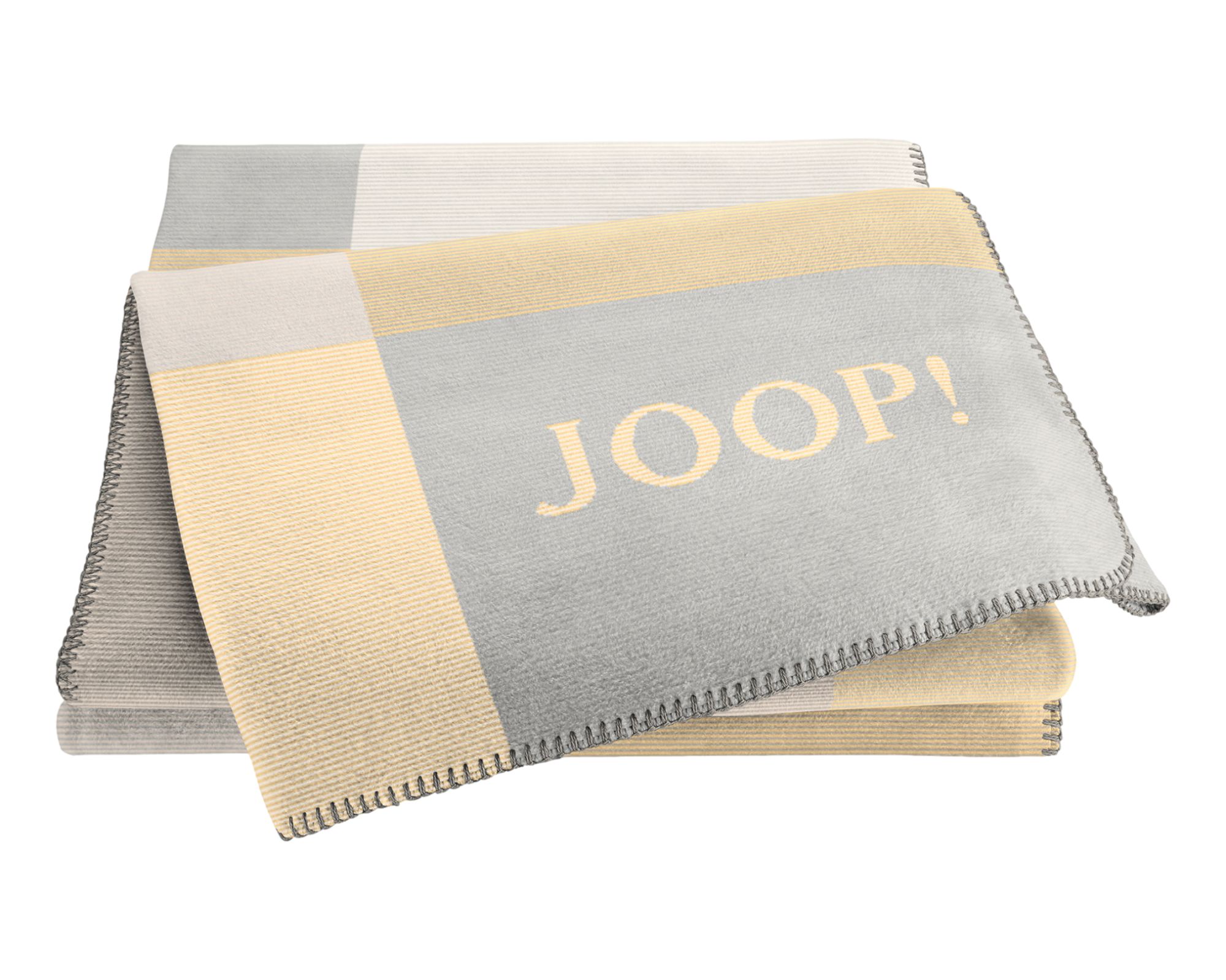 JOOP! »Mosaic« Wohndecke hellgelb-silber Image