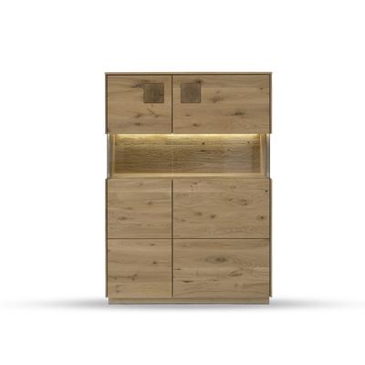 Massivholz »Davos« Highboard II – erhältlich in Wildeiche Image