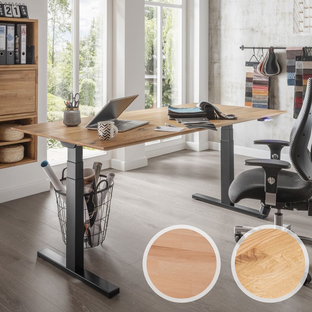 Massivholz »Florenz« Schreibtisch – erhältlich in 14 Ausführungen Image