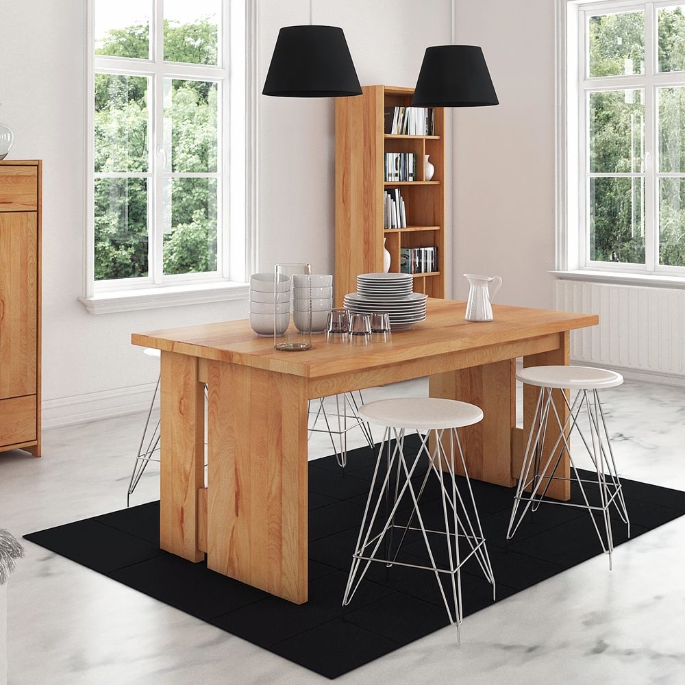 The Beds Vigo Massivholz Esstisch – erhältlich in 3 Holzarten und 6 Größen Image