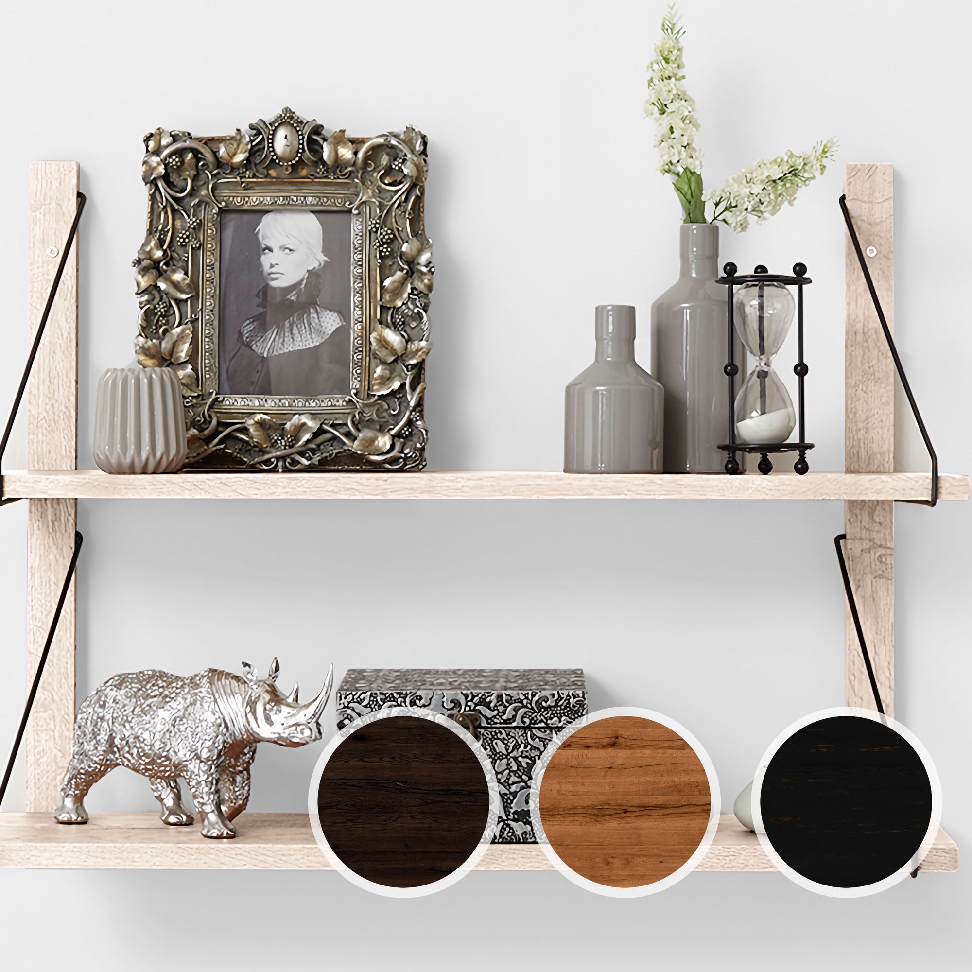 Bodahl »Alina« Regal System Rustic Oak Wandleisten – erhältlich in 5 Größen