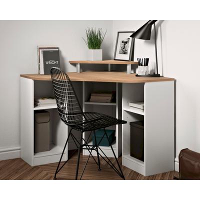 TemaHome »Corner« Schreibtisch Weiß mit Eiche Image