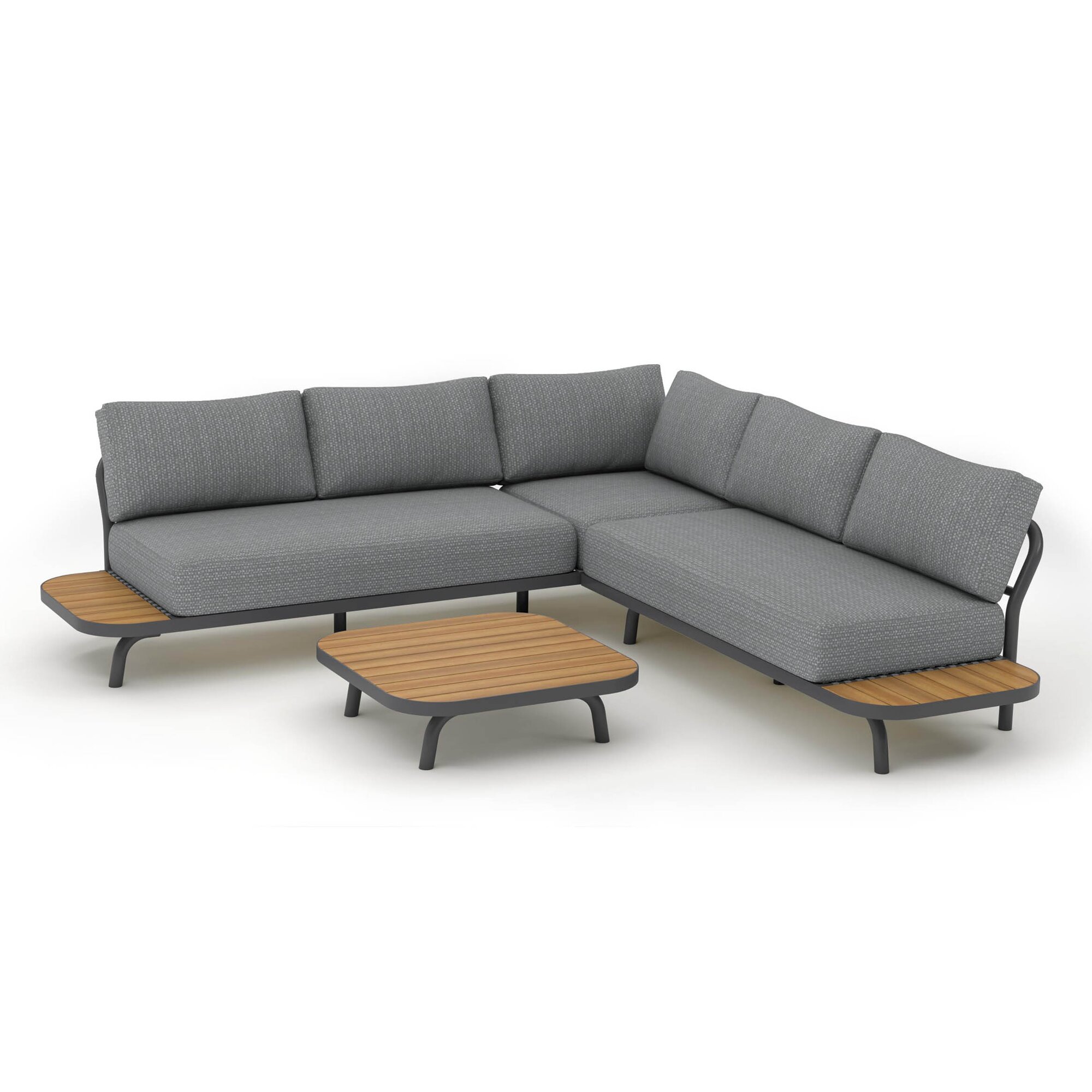 Best »Paros« Lounge-Set anthrazit