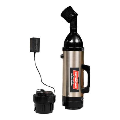 MetroVac CHV-S4 Stainless Steel 3-Speed Cordless Handheld Canister Vacuum Cleaner with Battery, Charger, and Tool Kit - 250W