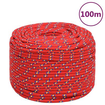 TEMU 10 Mm M Polypropylene Boat Rope Red Image