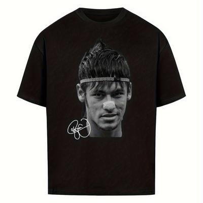 TEMU Comfortable Cotton Men's Round Neck Short Sleeves T-shirt 180g Image