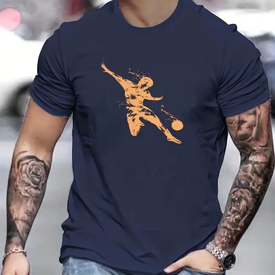 TEMU Silhouette Print T Shirt, Tees For Men, Casual Short Sleeve T-shirt For Summer Image