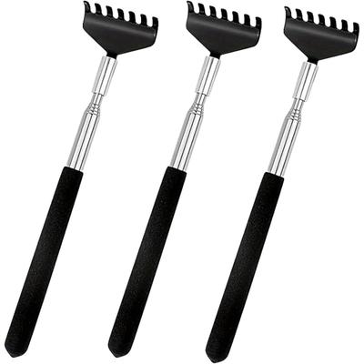 TEMU Set Of 3 Back Scratchers - Stable & Extendable With A Wide Scratching Surface For Effective Relief Of Itching - Massager & Back Scratcher