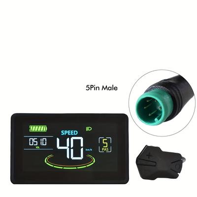 TEMU H6c Electric Bicycle Lcd Display Lcd Screen Electric Bicycle Electric Lcd Screen Uart 2 Bicycle Electric Bicycle Display Screen No. 2 Image