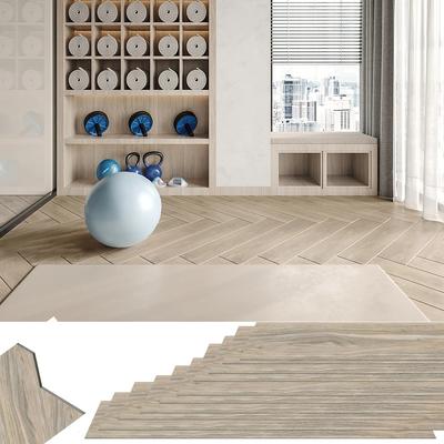 TEMU 2.5/5m² Self-adhesive Vinyl Flooring (18/36pcs) - Non-slip Wood Grain Pvc Floor Tiles, 2mm Thick Laminate For Kitchen Bathroom Living Room Image