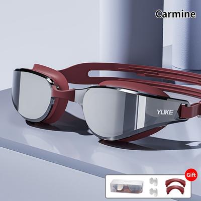 TEMU Hd Waterproof Swim Goggles For - Coated Lens, Racing & Outdoor , Best For Christmas
