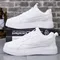 Women Shoes Lightweight Breathable Ladies White Flats Sneakers Party Casual Sports Running Fashion Office Lace-up Details Shoe