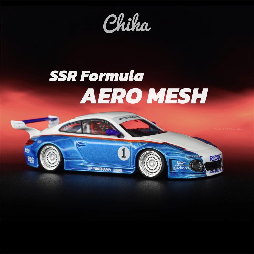 Chika 1/64 Räder Gummireifen Luxus modifizierte Teile für Spielzeugmodellautos JDM VIP Style Hotwheels Tomica MiniGT Image