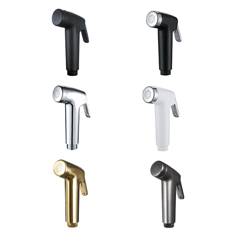 Schwarz Gold Weiß Handheld Bidet Wc Sprayer ABS Hygiene Sprayer Set Baby Windel Tuch Spritzen Bidet mit Schlauch und Halter