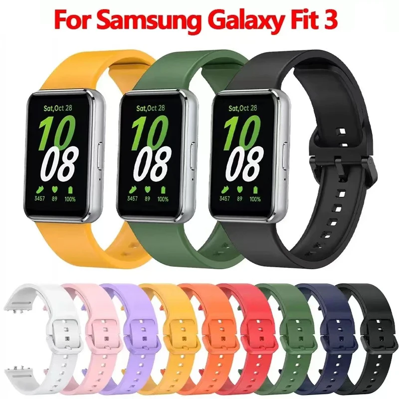 Silikonarmband für Samsung Galaxy Fit 3 Uhrenarmband Ersatz-Sportuhrenarmband für Samsung Galaxy Fit 3 Bandzubehör Image