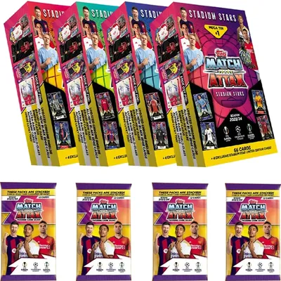 2023-24 Topps Match Attax Mega Tin Bundle Football Collection Card Zufällige Limited Edition-Karte Image