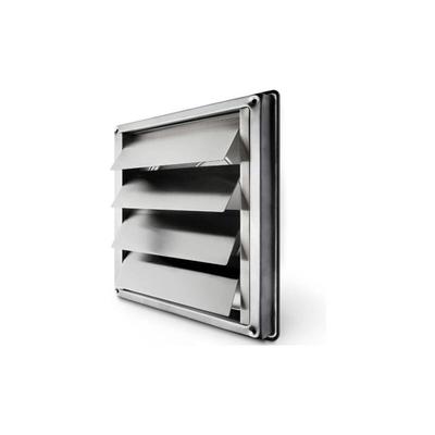 SNQ - 150mm Lüftungsgitter Edelstahl Rückschlaggitter mit beweglichen Lamellen Automatisch Image