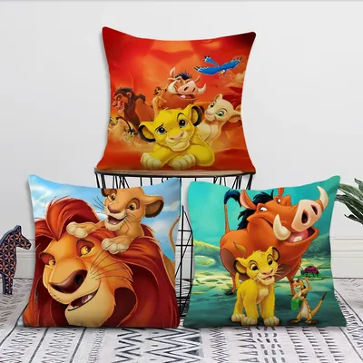 Kissenbezug weicher Kissenbezug für Cartoon K-King Sofa Wohnzimmer Das Heimbüro S-Simbas Dekor Image
