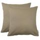 Dekokissen TOM TAILOR HOME "Dove" Gr. 1, beige (ecru, unifarben), B:38cm L:38cm, Baumwolle, Dekokissen_Sitzkissen_Kissenhüllen, unifarben, Kissenhüllen ohne Füllung, 2er Pack