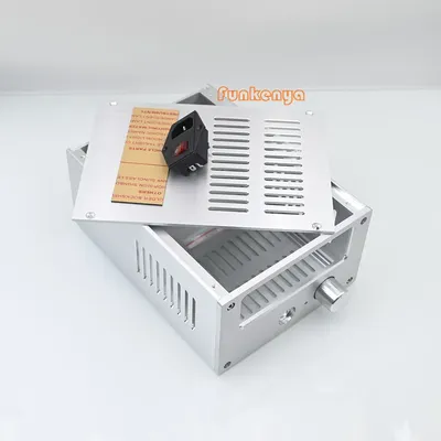 W168 H100 L229 Frontscheibe Aluminium Amp Gehäuse DIY WCF Röhrenverstärkergehäuse Kopfhörergehäuse Image