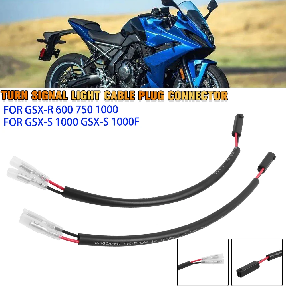 2 Pin für Suzuki GSXR 600 GSXS 750/1000/F GSX 650F/1250FA SV650 DR-Z400 Blinker Draht Adapter Anzeige Kabel Stecker Stecker Image