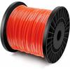Rasenmäherspule 5-Kant Nylon Schneidfaden 2,4mm x 100 Meter Orange Rot