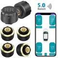 Sistema di monitoraggio della pressione dei pneumatici TPMS per auto Bluetooth 5.0 Display del telefono App per sensore di pressione dei pneumatici per auto moto per lOS Android
