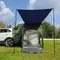 Tente de voiture SUV avec grande pluie, tente arrière, camping, empreinte multi-usage, tente de camping familiale spacieuse avec sol, tente côté voiture