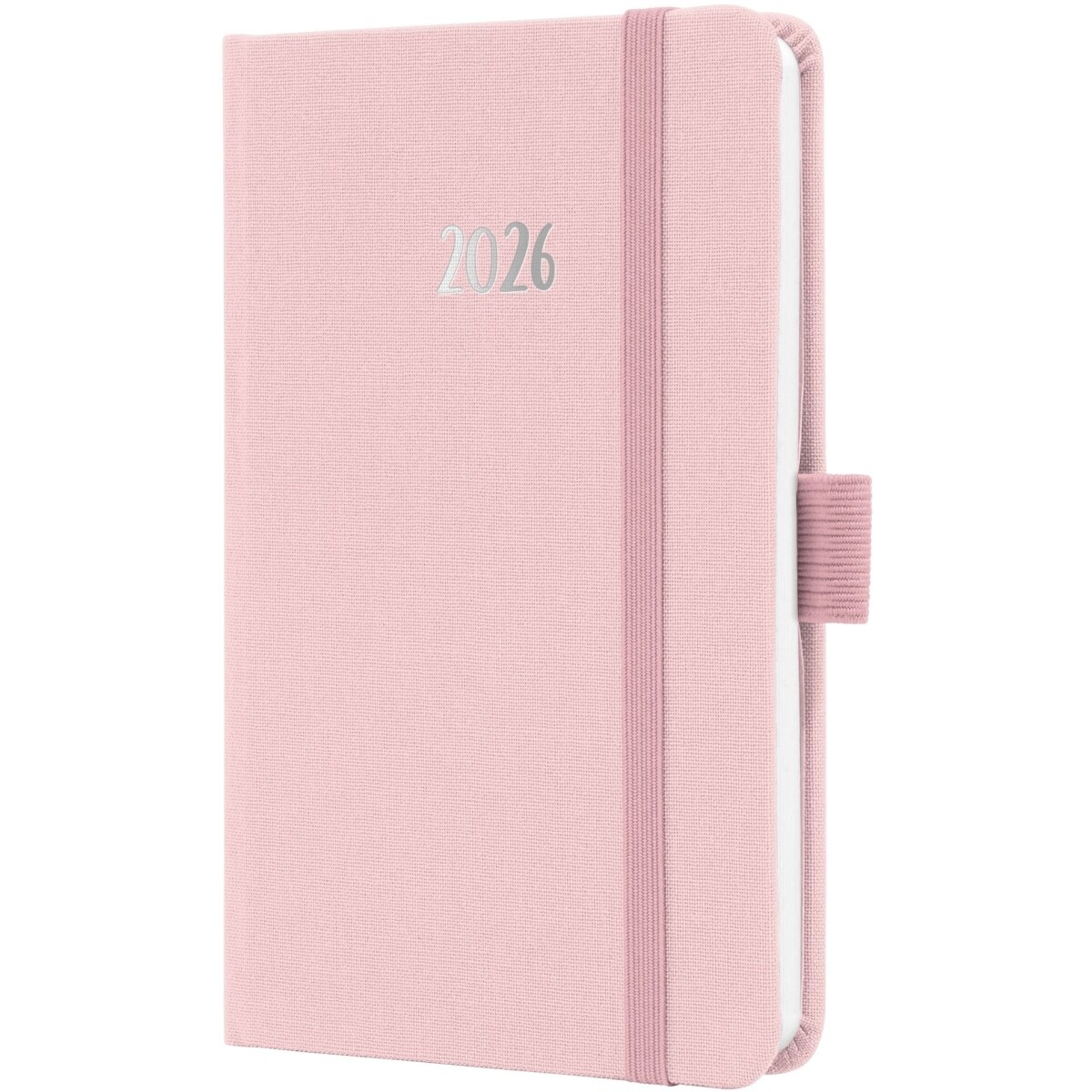 Sigel Wochenkalender Jolie ca. A6 Hardcover soft pink 2026. Image
