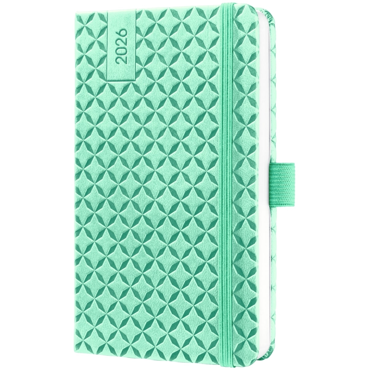 Sigel Wochenkalender Jolie ca. A6 Hardcover mint green 2026. Image